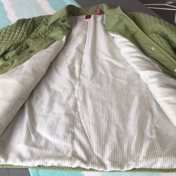Valerie Stevens Green Quilted Jacket Diamond Stitch Snap Front XL - Picture 5 of 11